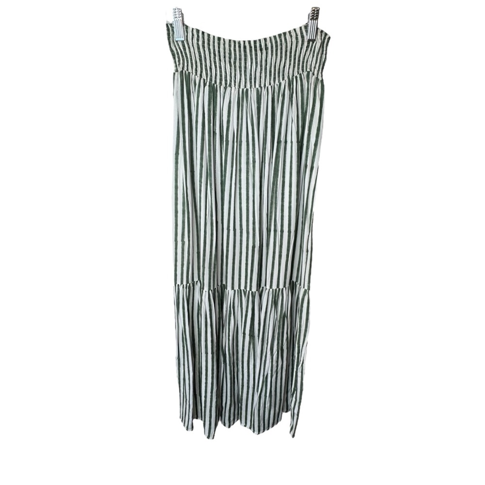 Emerson Fry NEW Juniper Green Stripe Linen Paper Bag Belted Trouser Pant M/L - Picture 4 of 12